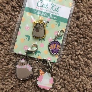 Pusheen Cat Collar Charms
